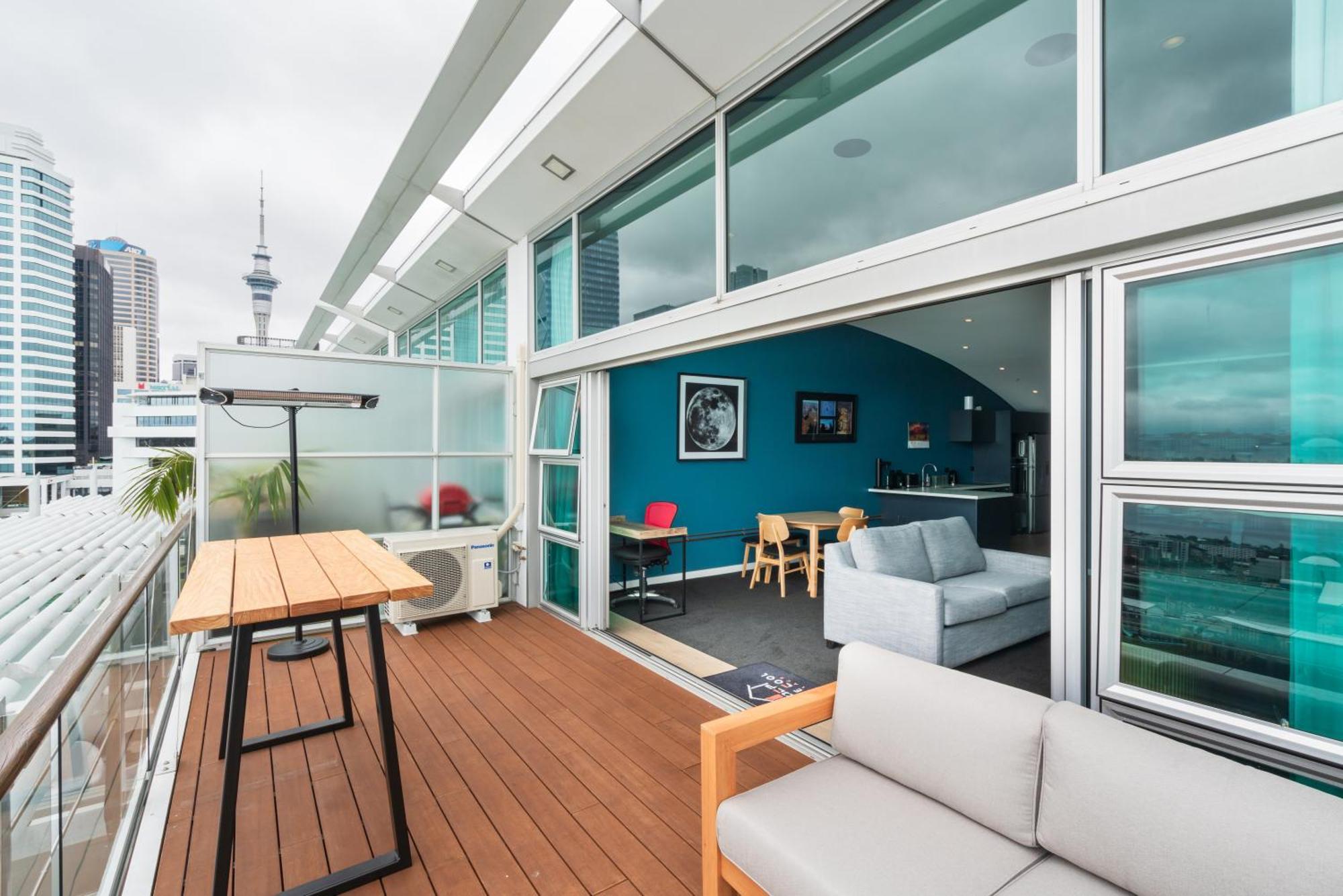 Penthouse Apartment With Stunning Harbour Views Auckland Luaran gambar