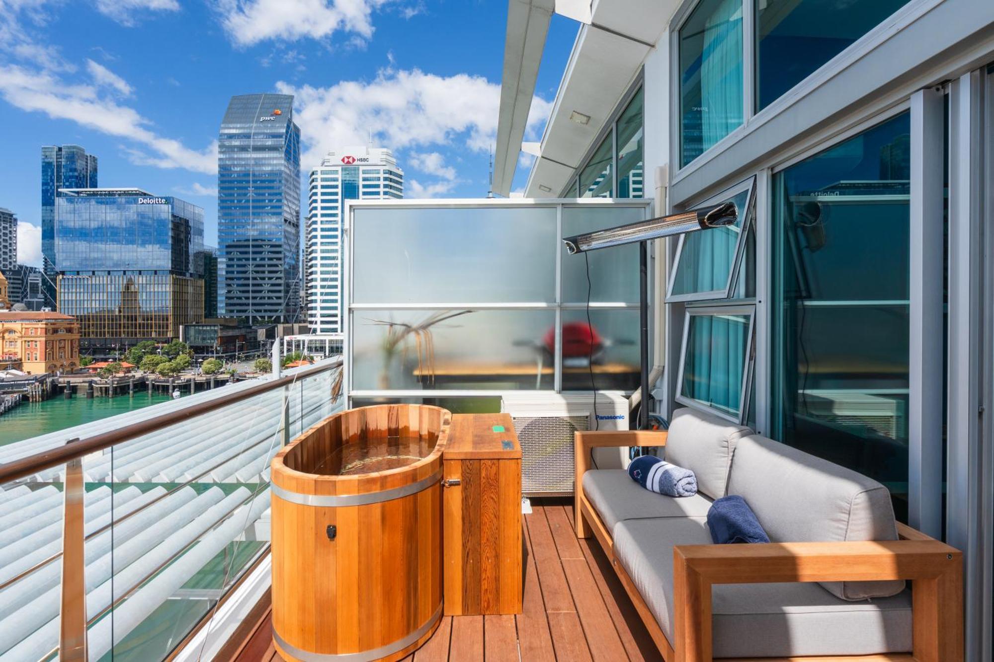Penthouse Apartment With Stunning Harbour Views Auckland Luaran gambar